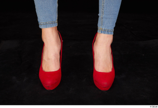 Daisy Lee business casual foot red high heels shoes 0001.jpg